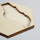 Light Gray Urban Crafter Plywood Hexaganol Coasters for Resin 5 pack 11.7 x 10 x 0.8cm Woodcraft