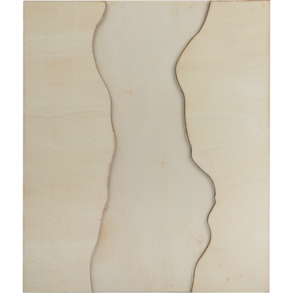 Gray Urban Crafter Plywood River Board for Resin 30.3 x 25.3 x 0.8cm Woodcraft