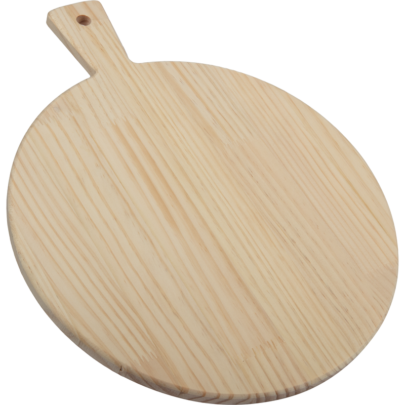 Tan Urban Crafter Pine Round Serving Board 30 x 37.5 x 1.2cm Woodcraft