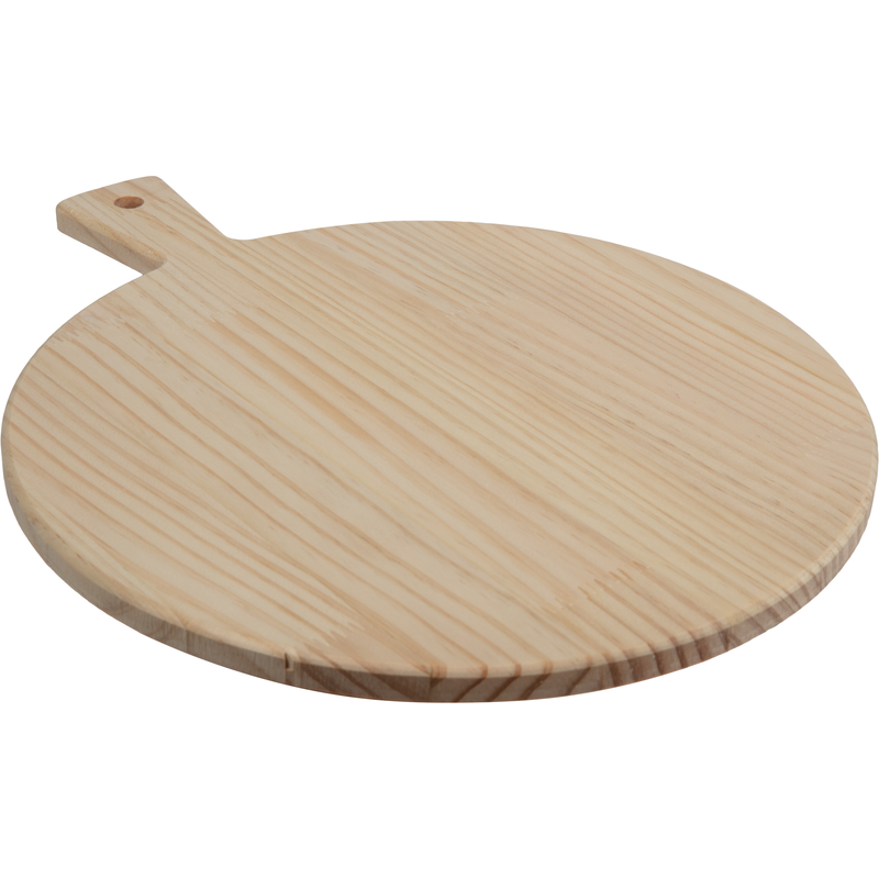 Tan Urban Crafter Pine Round Serving Board 30 x 37.5 x 1.2cm Woodcraft