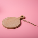 Light Pink Urban Crafter Beech Round Serving Board 11.7x17x1.2cm Boards