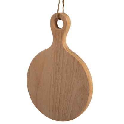 Dim Gray Urban Crafter Beech Round Serving Board 11.7x17x1.2cm Boards