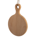 Dim Gray Urban Crafter Beech Round Serving Board 11.7x17x1.2cm Boards