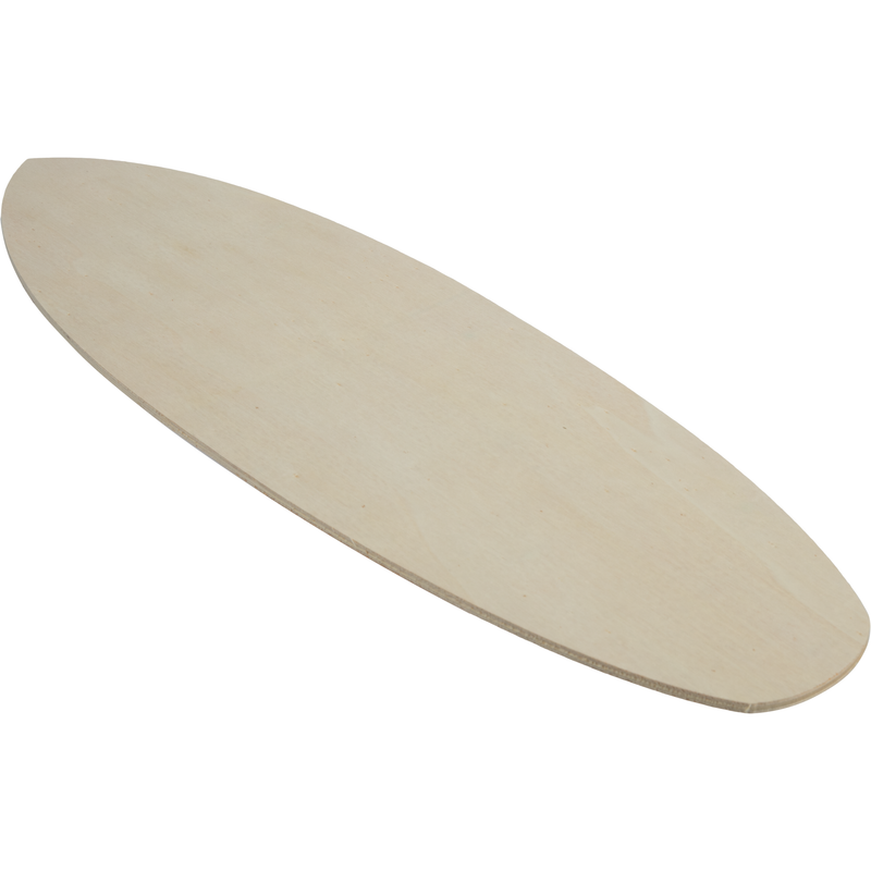 Gray Urban Crafter Plywood Surfboard 48x14.7x0.5cm Woodcraft