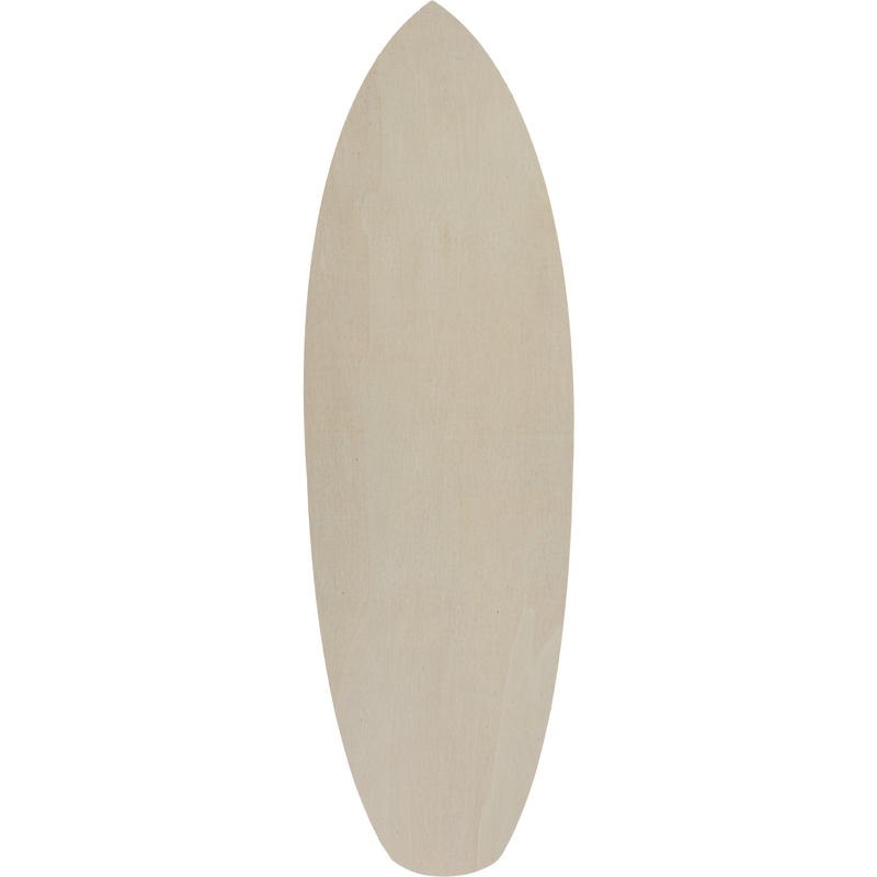 Gray Urban Crafter Plywood Surfboard 48x14.7x0.5cm Woodcraft