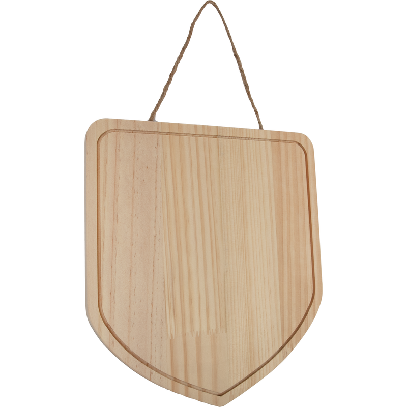 Tan Urban Crafter Pine Shield with Jute Hanger 47.7 x 30.5 x 3cm Woodcraft