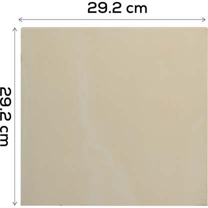 Gray Urban Crafter Plywood and Pine Decorator Panel 29.8 x 29.8 x 1.8cm Woodcraft