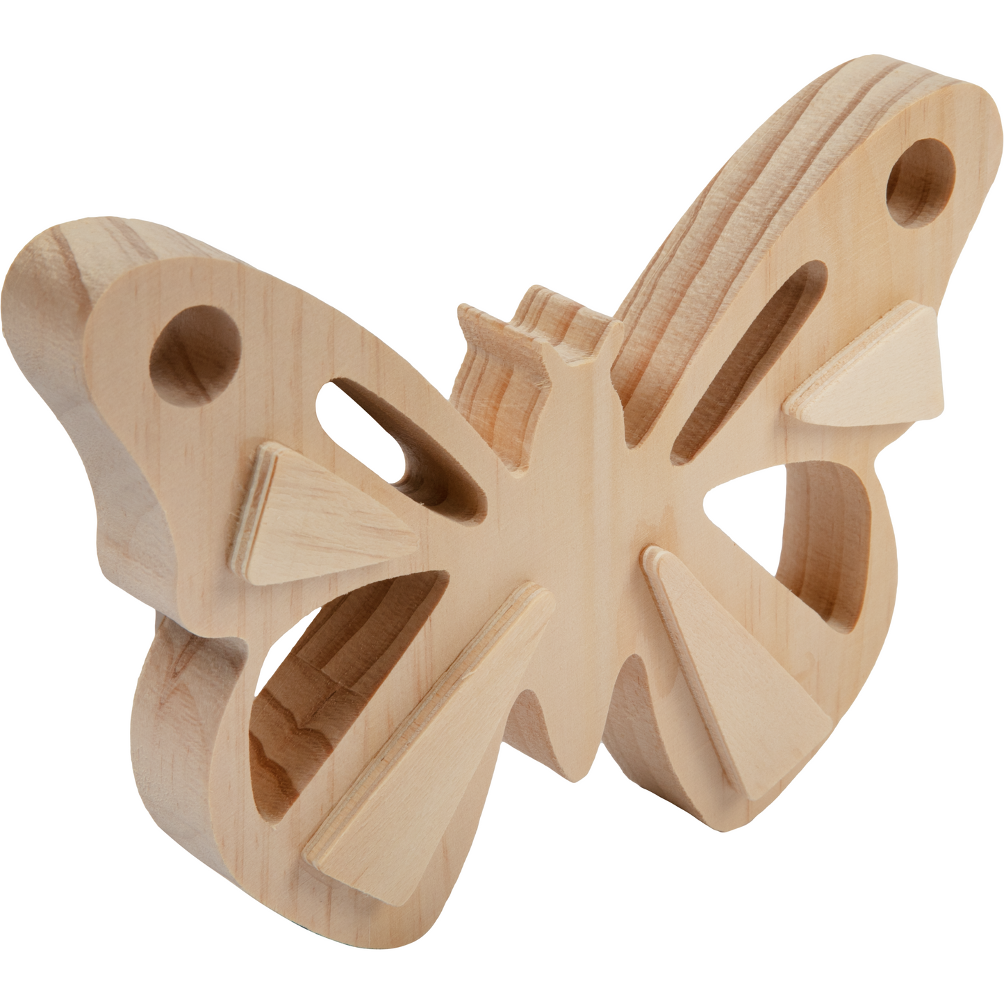 Tan Tim & Tess Pine Butterfly Kids Craft Basics