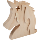 Tan Tim & Tess Pine Unicorn Head Kids Craft Basics