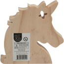 Rosy Brown Tim & Tess Pine Unicorn Head Kids Craft Basics
