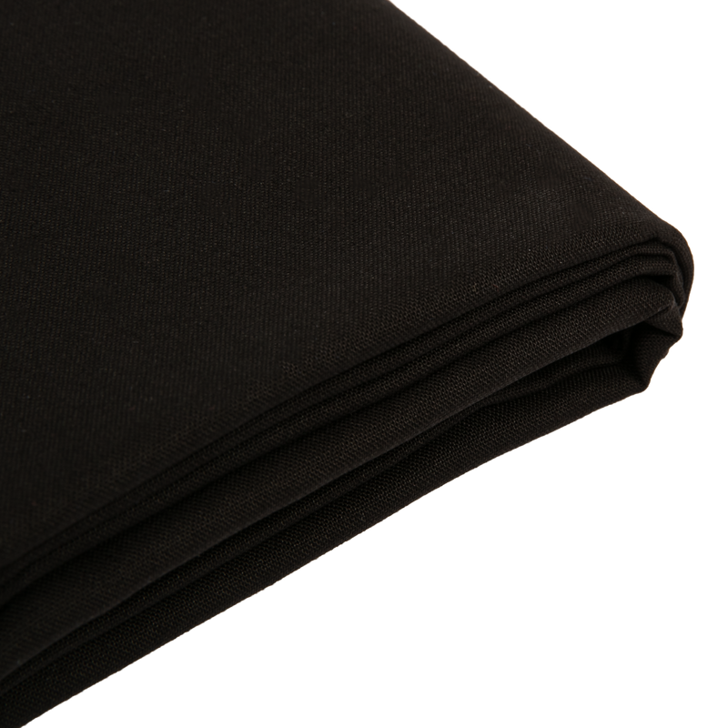 Black Solid Colour Quilting and Craft Fabric-Black 100% Cotton, 112cm X 2m, 140gsm (1 Piece) Quilting