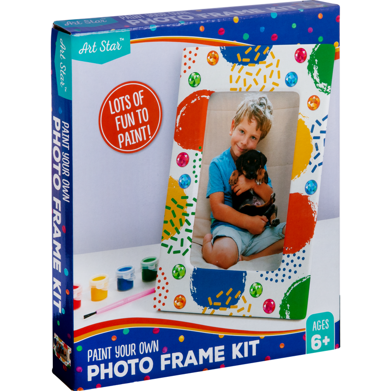 Midnight Blue Art Star Paint Your Own Ceramic Photo Frame Kit Kids Activities