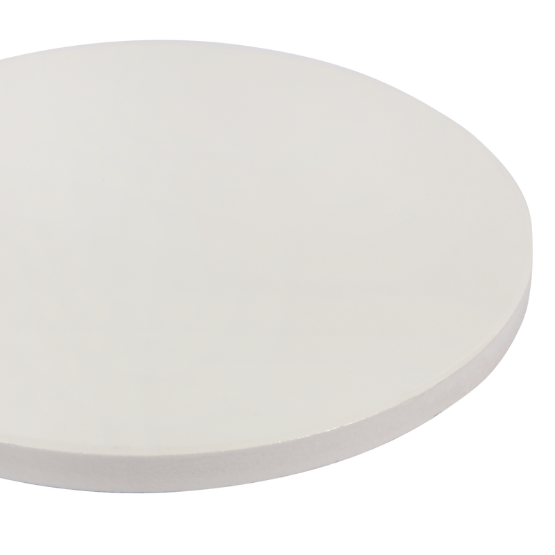 Light Gray Personalisable Ceramic Coaster with Cork- Round 10.8cm Craft Basics