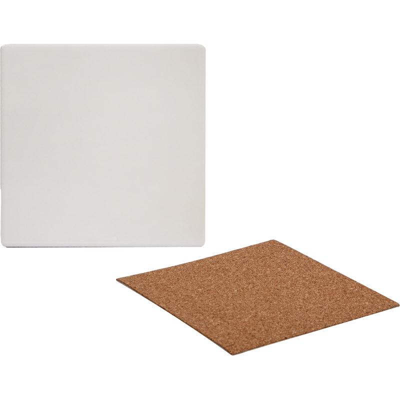 Sienna Personalisable Ceramic Coaster- Square 10 x 10cm Craft Basics