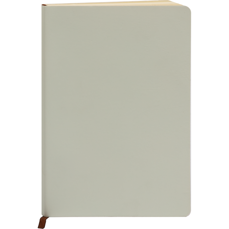 Gray Personalisable PU Notebook-White A5, 14.5x21cm Craft Basics
