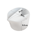 Light Gray Urban Crafter Silicone Pouring  Split Cup - 3 Sections Resin Accessories