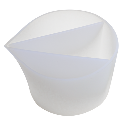 Light Gray Urban Crafter Silicone Pouring  Split Cup - 3 Sections Resin Tools & Accessories