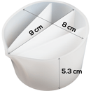 Light Gray Urban Crafter Silicone Pouring Split Cup - 4 Sections Resin Craft