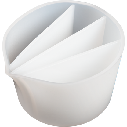 Light Gray Urban Crafter Silicone Pouring Split Cup - 4 Sections Resin Tools & Accessories