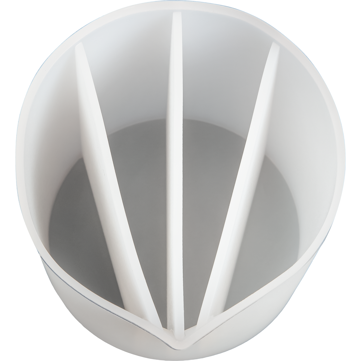 Light Gray Urban Crafter Silicone Pouring Split Cup - 4 Sections Resin Tools & Accessories
