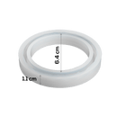Light Gray Urban Crafter Silicone Bracelet Mould 8.2x8.2x1.1cm - 1pc Resin Moulds
