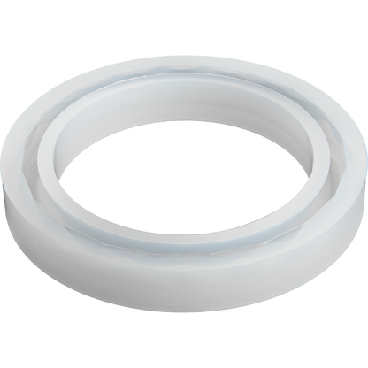 Light Gray Urban Crafter Silicone Bracelet Mould 8.2x8.2x1.1cm - 1pc Resin Moulds