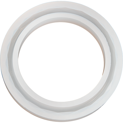 Light Gray Urban Crafter Silicone Bracelet Mould 8.2x8.2x1.1cm - 1pc Resin Moulds