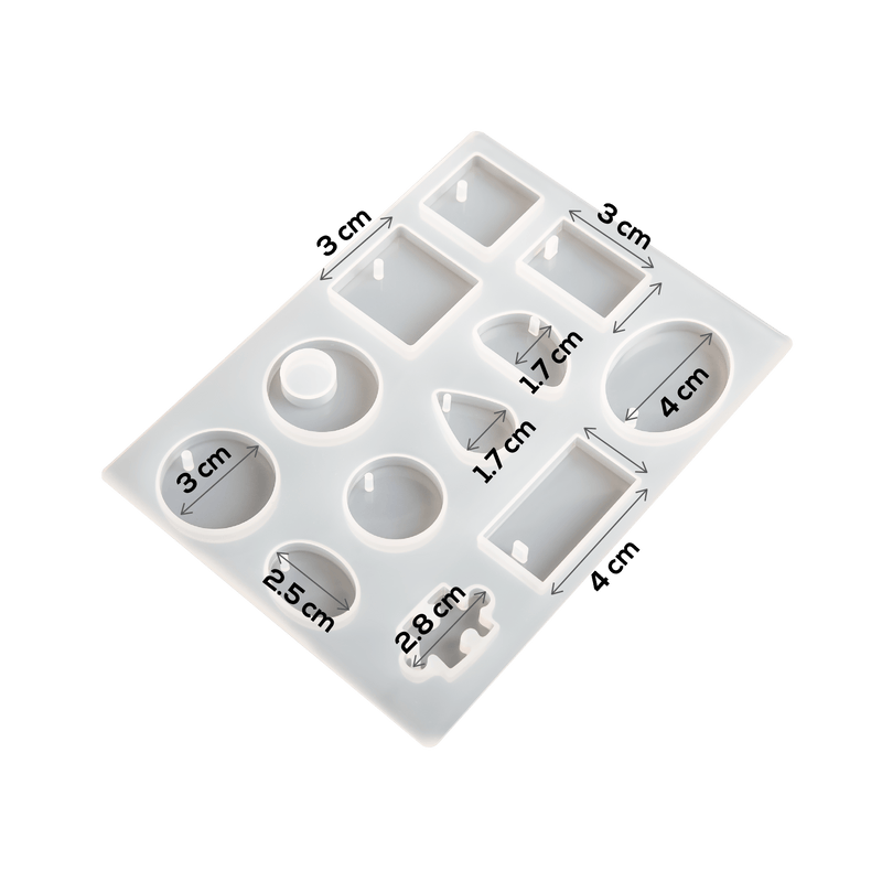 Light Gray Urban Crafter Pendant Silicone Mould 15.3x11.3x0.7cm Resin Craft