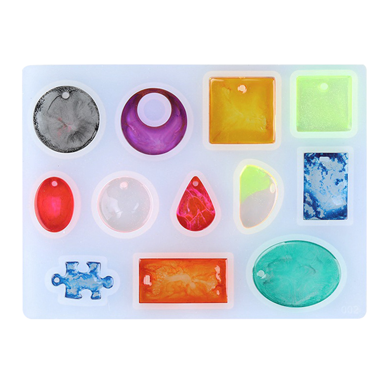 Light Gray Urban Crafter Pendant Silicone Mould 15.3x11.3x0.7cm Resin Craft