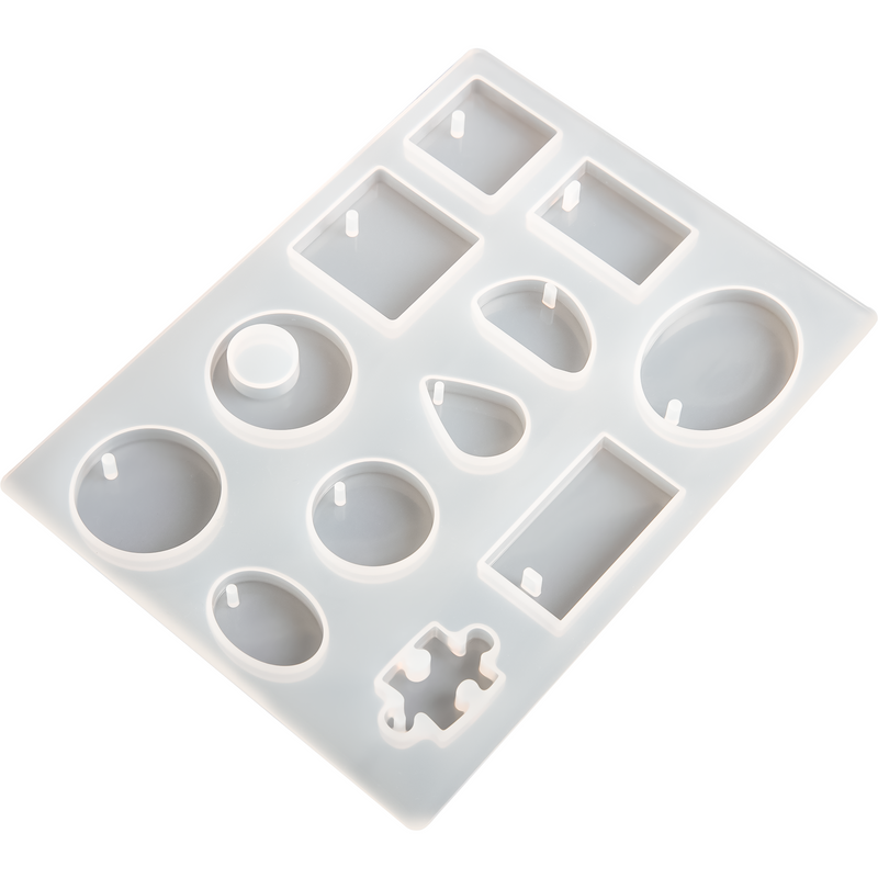 Light Gray Urban Crafter Pendant Silicone Mould 15.3x11.3x0.7cm Resin Craft