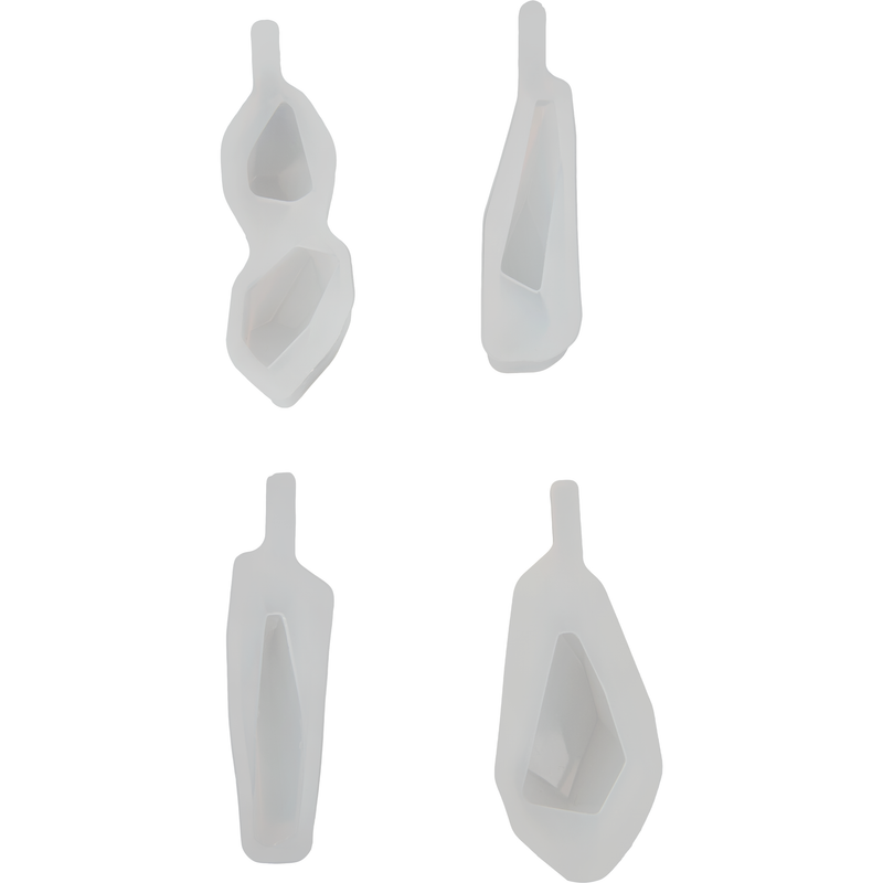 Gray Urban Crafter Silicone Earring Mould (4 Piece) Resin Craft