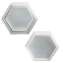 Gray Urban Crafter Silicone Hexagon Storage Mould 9x8x3.7cm Resin Moulds