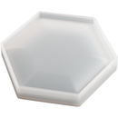 Light Gray Urban Crafter Silicone Hexagon Storage Mould 9x8x3.7cm Resin Moulds