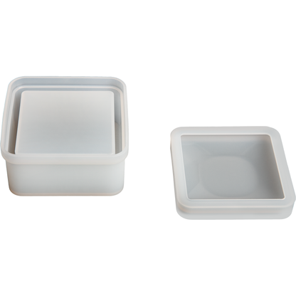 Gray Urban Crafter Square Box Silicone Mould 8x8x3.7cm Resin Moulds
