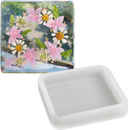 Light Gray Urban Crafter Silicone Square Mould coaster 5.9x5.9x1cm Resin Craft