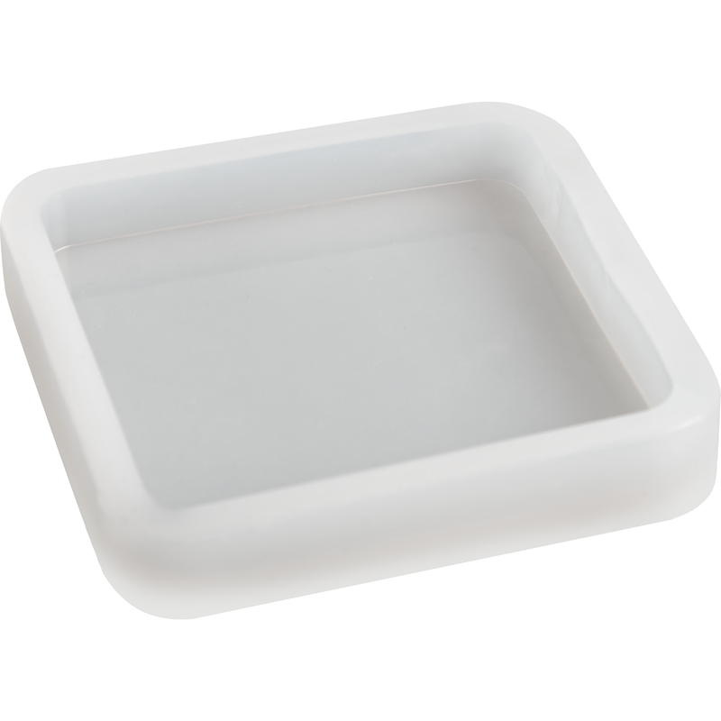 Light Gray Urban Crafter Silicone Square Mould coaster 5.9x5.9x1cm Resin Craft