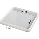Light Gray Urban Crafter Silicone Square Mould coaster 11x11x1cm Resin Craft