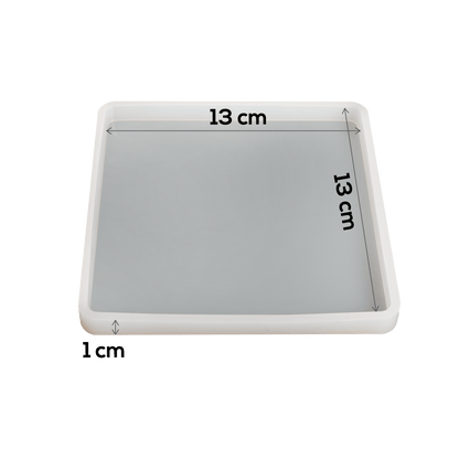 Gray Urban Crafter Silicone Square Mould coaster 13x13x1cm Resin Moulds