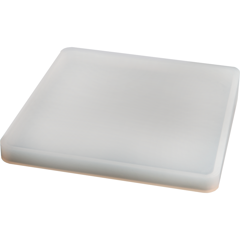 Light Gray Urban Crafter Silicone Square Mould coaster 13x13x1cm Resin Craft