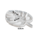 Light Gray Urban Crafter Silicone Leaf Mould 12.2x8.7x0.8cm Resin Craft