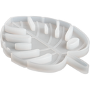 Light Gray Urban Crafter Silicone Leaf Mould 12.2x8.7x0.8cm Resin Craft