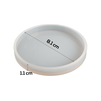 Gray Urban Craft Silicone Mould Dish 8.1x8.1x1.6cm Resin Moulds