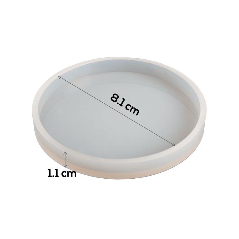 Gray Urban Craft Silicone Mould Dish 8.1x8.1x1.6cm Resin Craft