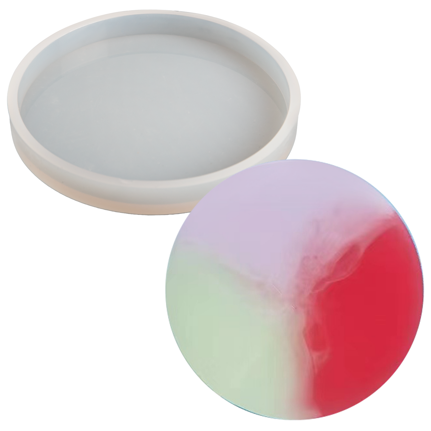 Gray Urban Craft Silicone Mould Dish 8.1x8.1x1.6cm Resin Moulds