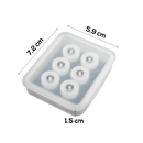 Light Gray Urban Crafter Silicone Mould Beads 7.2x5.9x1.5cm Resin Moulds