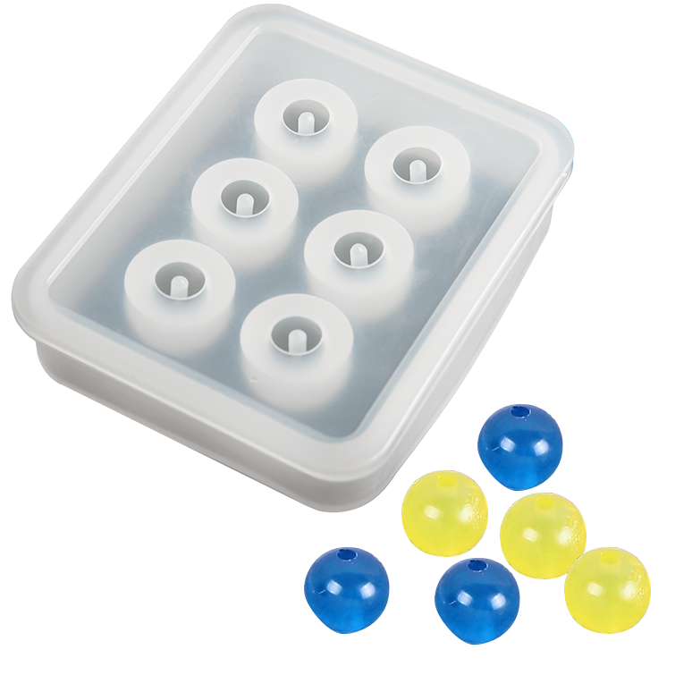 Light Gray Urban Crafter Silicone Mould Beads 7.2x5.9x1.5cm Resin Moulds