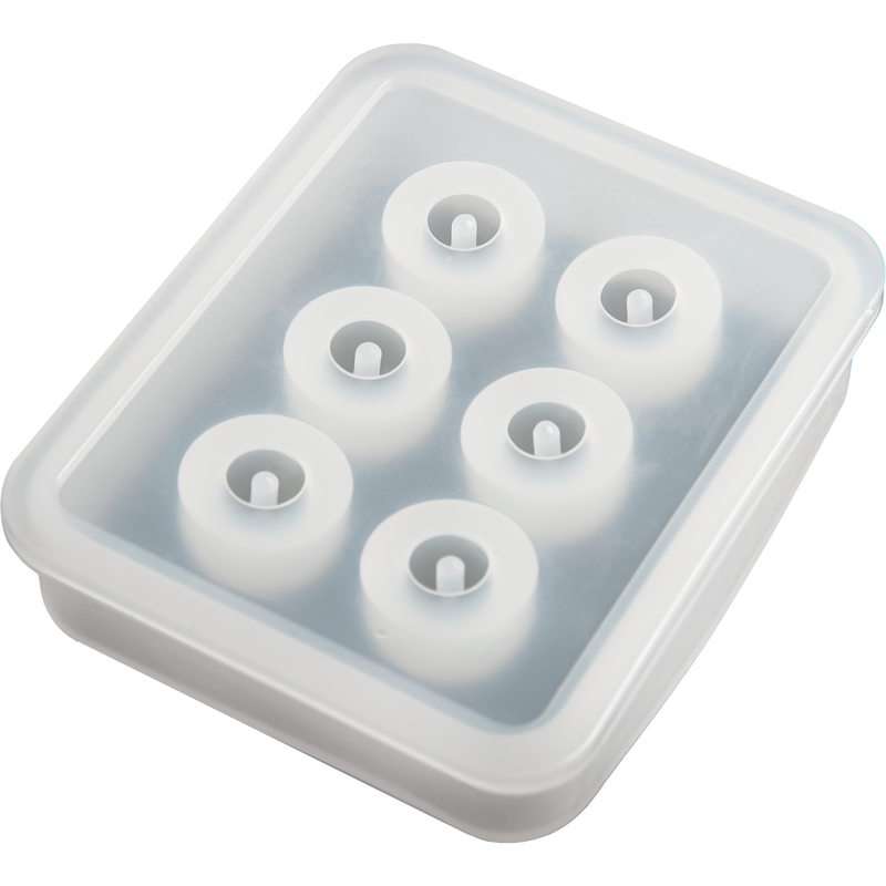 Light Gray Urban Crafter Silicone Mould Beads 7.2x5.9x1.5cm Resin Craft