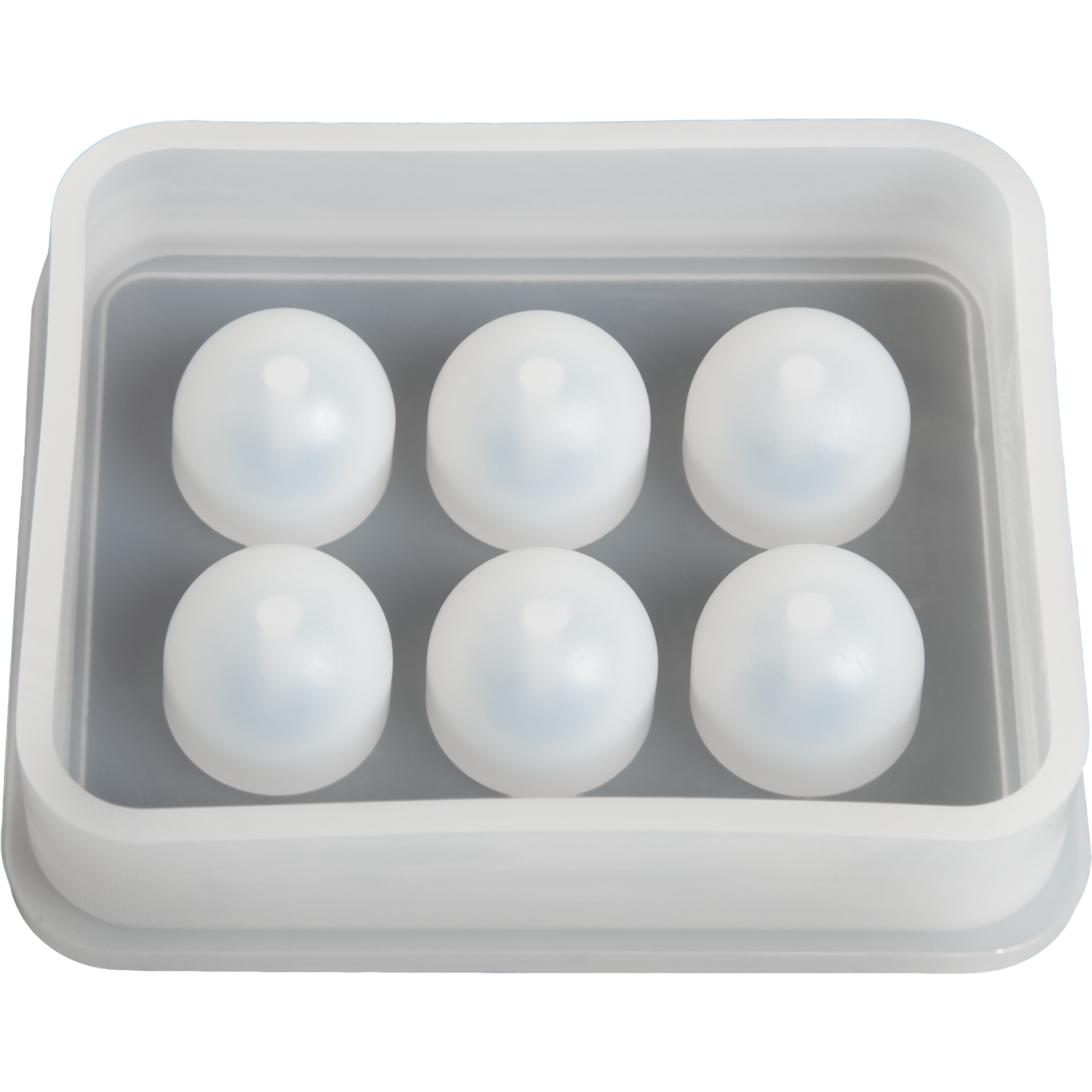 Light Gray Urban Crafter Silicone Mould Beads 7.2x5.9x1.5cm Resin Moulds