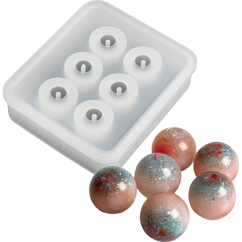 Gray Urban Crafter Silicone Mould Beads 8.1x7.1x1.9cm Resin Craft