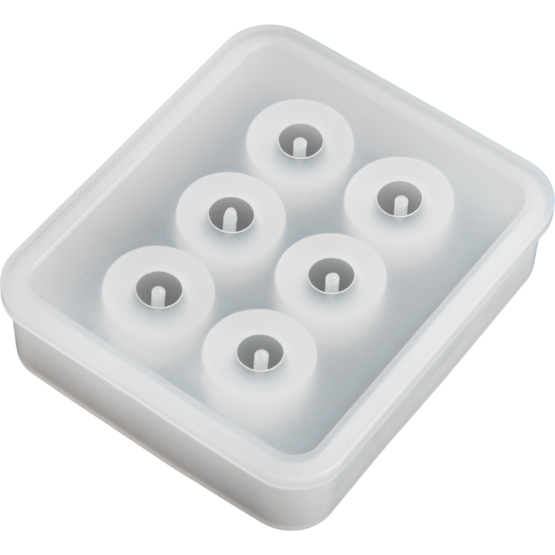 Light Gray Urban Crafter Silicone Mould Beads 8.1x7.1x1.9cm Resin Craft